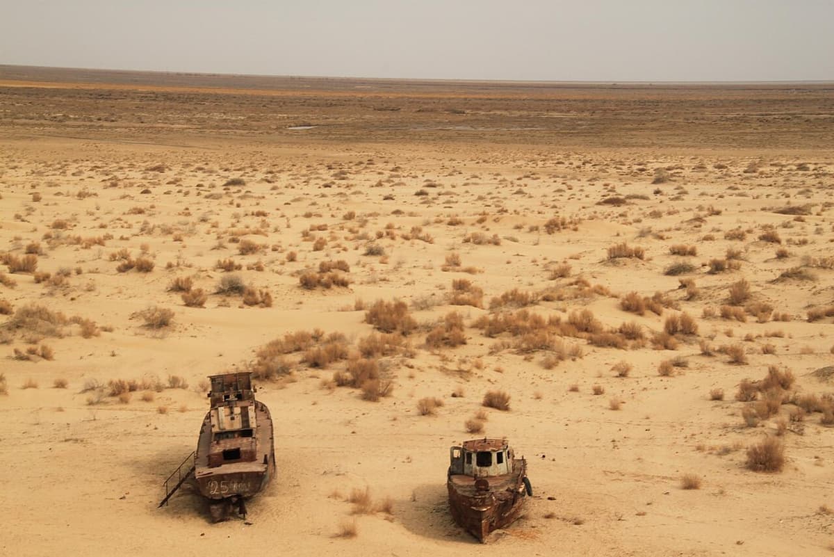 Ship cemetery, Moynaq, Aral Sea
